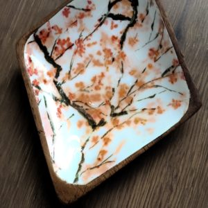 Unikat Holzschalen Keramik mit Krakeele von SO SCHÖN NEU